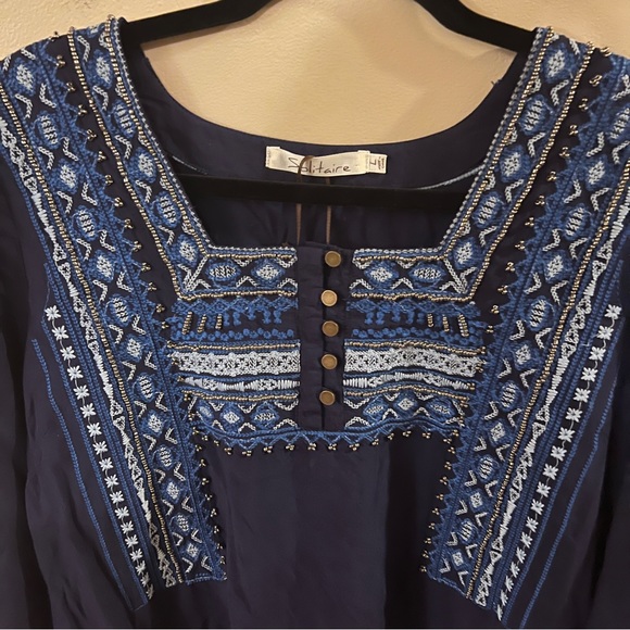 New - Bohemian Peasant Style Blouse - Picture 4 of 8
